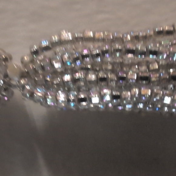 Silver Beaded Tassel Earrings - Picture 3 of 3